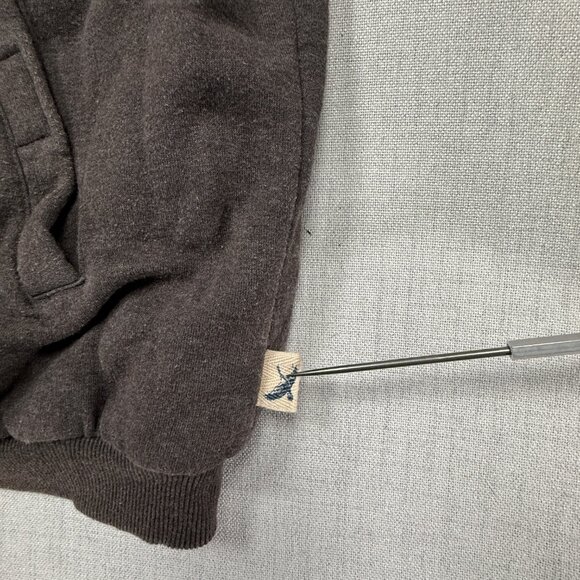 Eddie Bauer Hoodie Jacket Full Zip Front Charcoal Gray Insulated Size L Large - Picture 4 of 14